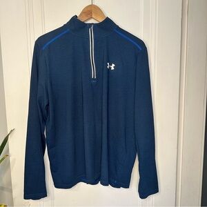 Under Armour - Streaker Striped HeatGear Half-Zip Top - Men - Blue